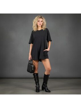 FP Movement Hot Shot Tee Romper Black Size Large
